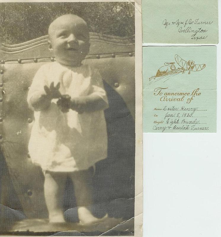 Lester Turner baby pic